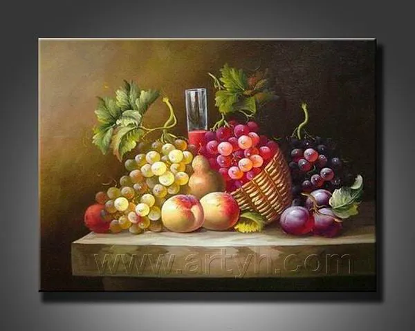 oriental de frutas de pinturas al óleo sobre lienzo para la ...