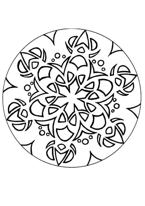 Oriental Mandala coloring page - Mandalas for ADVANCED