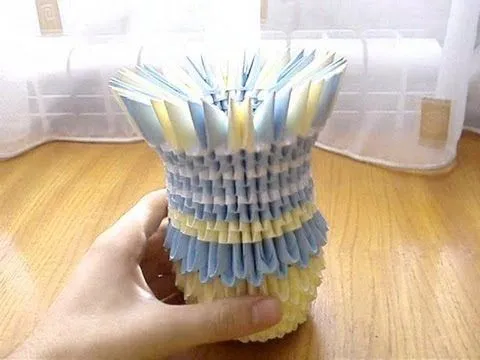 Origami 3D - Jarron - YouTube