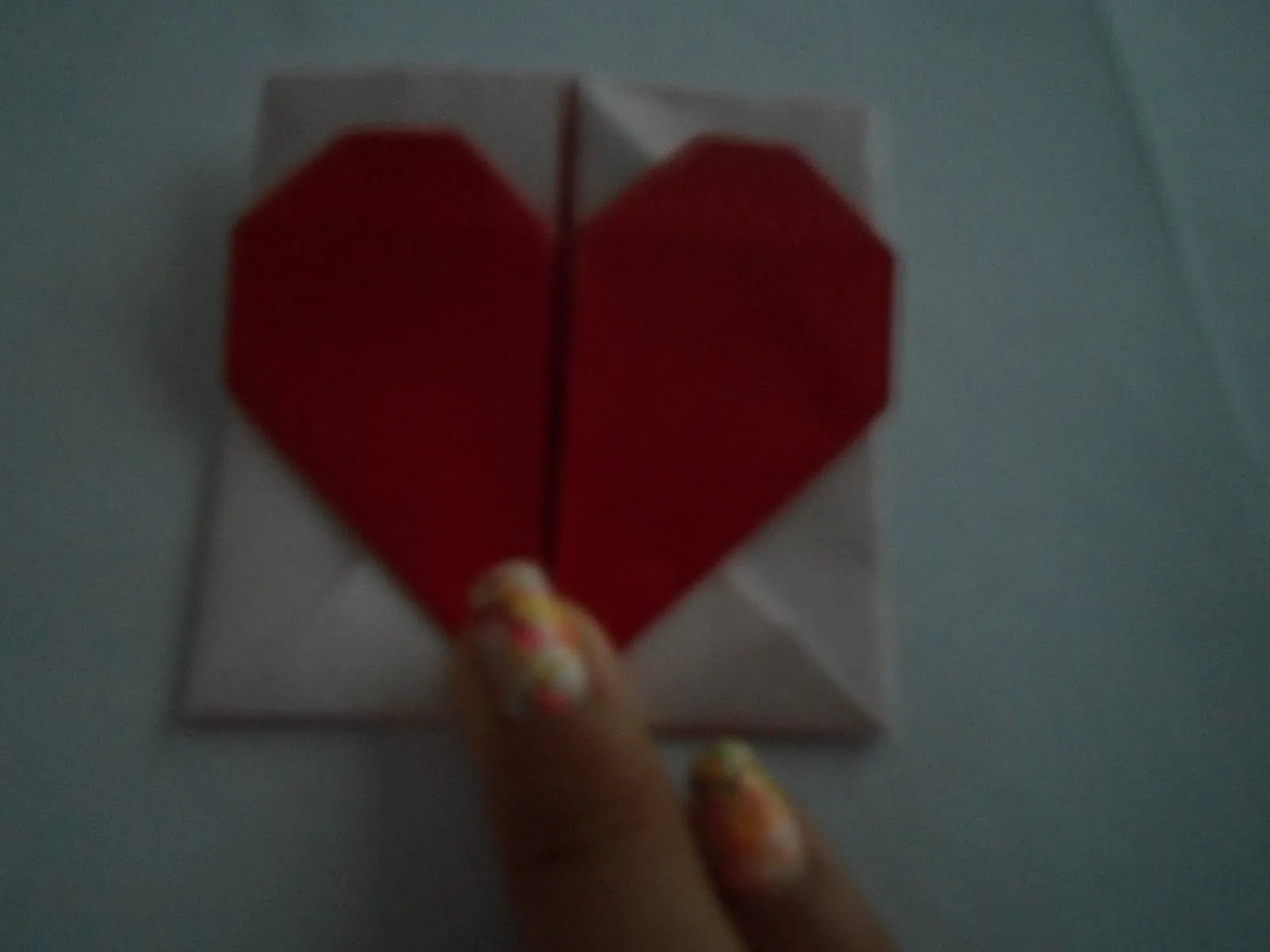 ORIGAMI ART : Caja Corazón