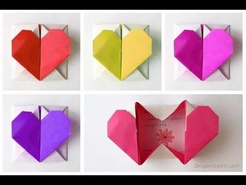 Caja corazon origami - Imagui