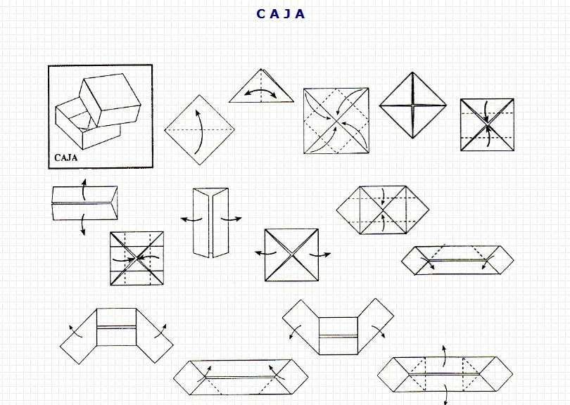 Origami: caja | Recurso educativo 49552 - Tiching - Tiching