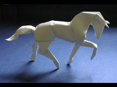 origami instrucciones de plegado : caballo - YouTube