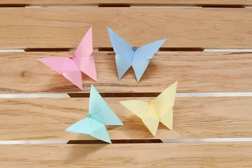 Origami: mariposas de papel - Guía de MANUALIDADES