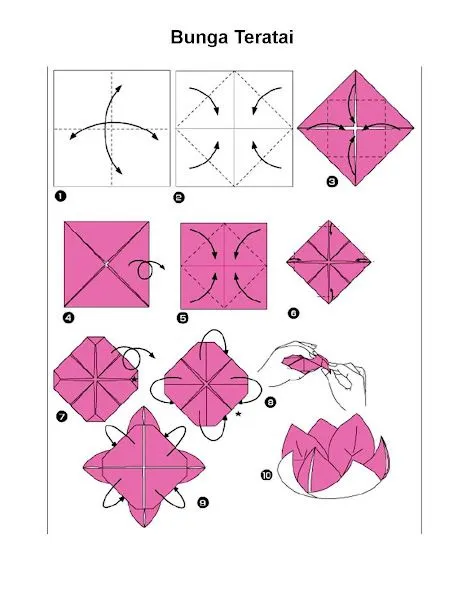 Origami mawar - Imagui