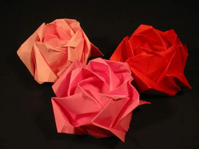 Rosa kawasaki origami - Imagui