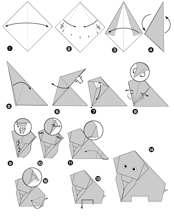 Origami - Safari (Elefante) | PERSPECTIVAS DO OLHAR