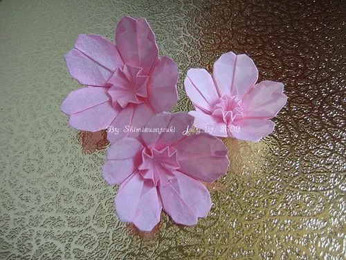 Origami Sakura flower / おりがみ・桜の花 | Flickr - Photo Sharing!