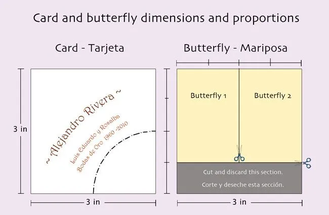 Origami: tarjetas de mesa para una celebración