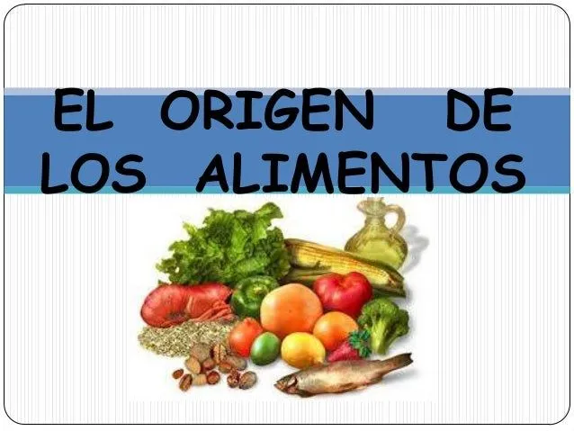 Origen de los alimentos(