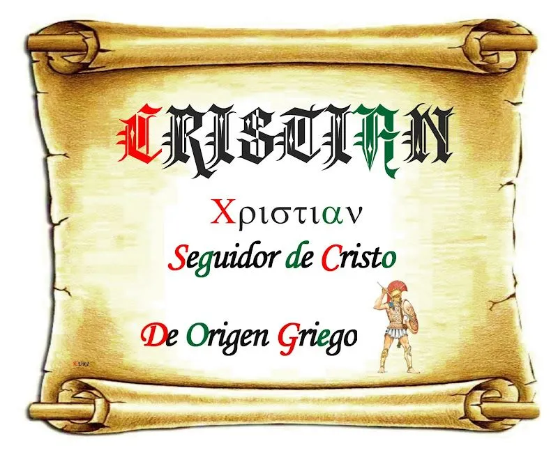 El origen de los nombres: Cristian