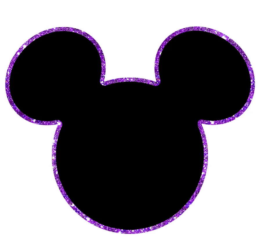 Originales cabezas de Mickey con orilla brillante. - Ideas y ...