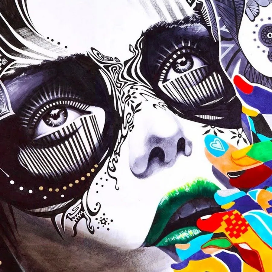 ORIGINALIDAD Y COLOR HANDMADE 2: ROSTROS FEMENINOS TEXTURIZADOS ...