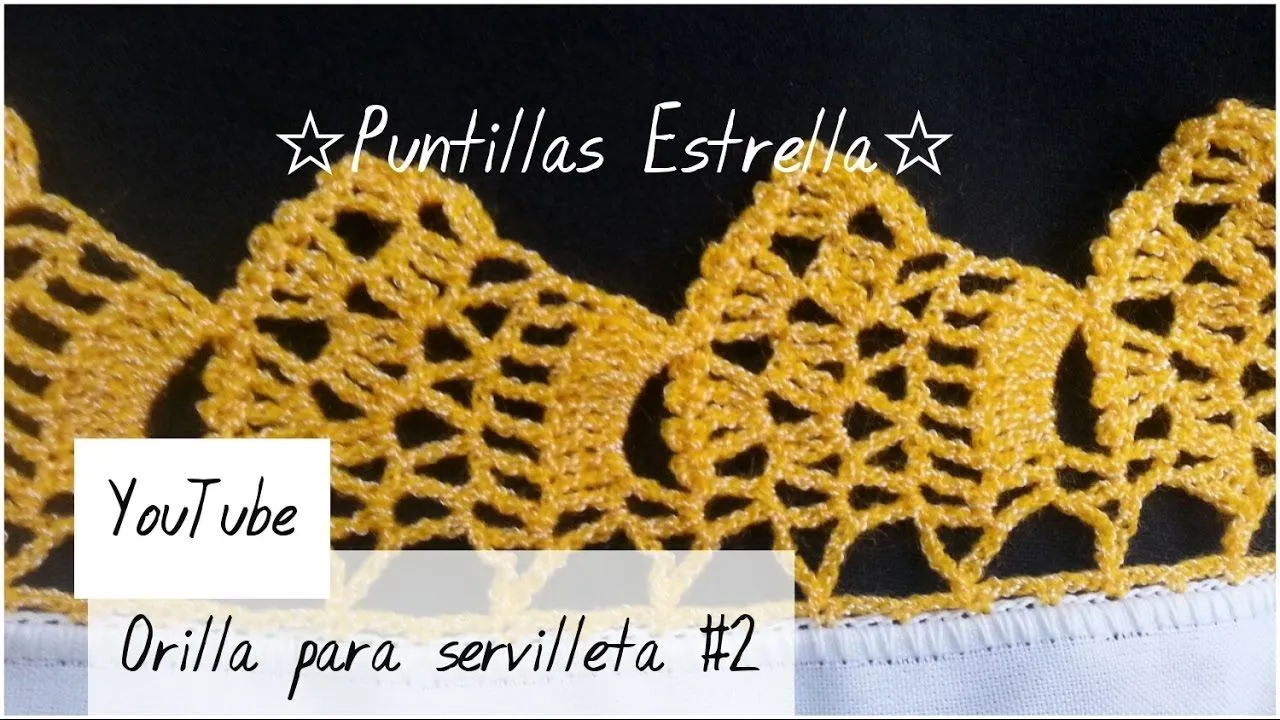 Orilla para servilleta #2 - YouTube