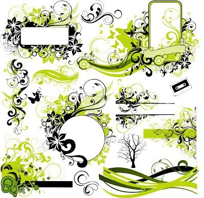  ... ornamentales (Best Pack Vector Floral Ornaments) | Recursos 2D.com