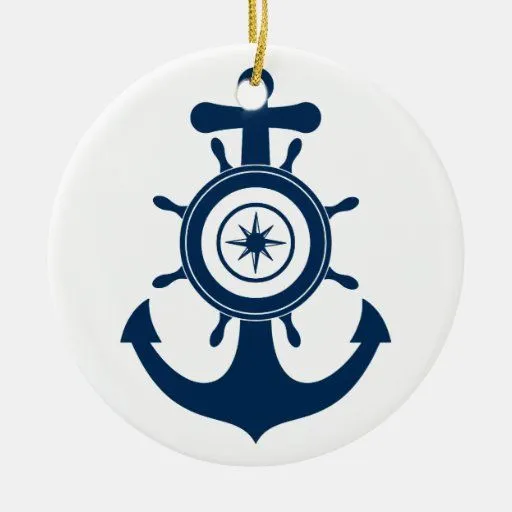 Ornamento del marinero del ancla adornos de Zazzle.