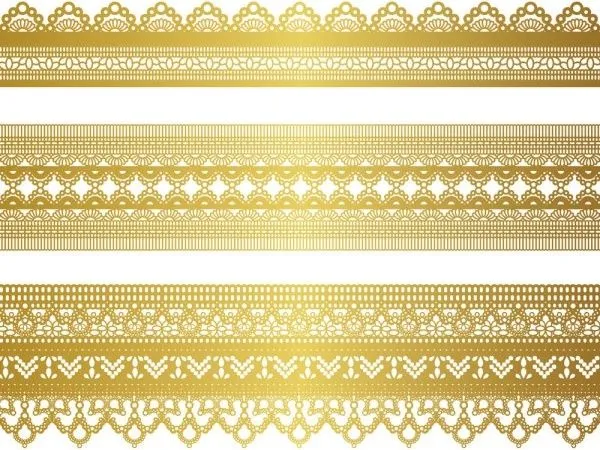 Oro patrón de encaje de 04 vector Vector patrón - vectores gratis ...