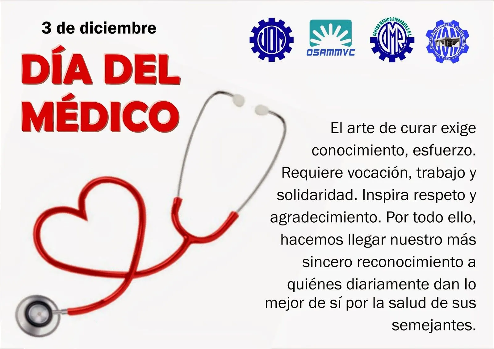 OSAMMVC: ¡Feliz Día del Médico!