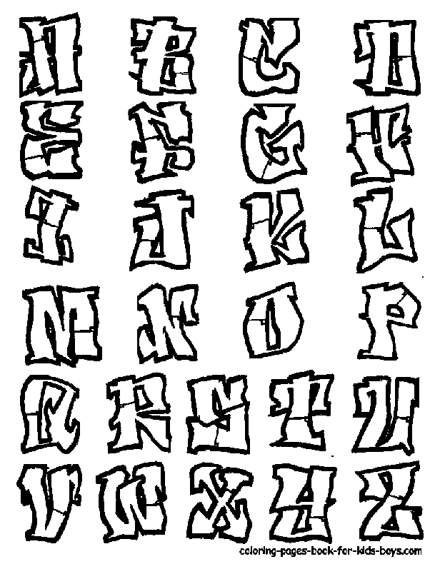 Moldes de letras para graffiti - Imagui