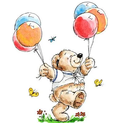 ositos con globos para imprimir - Imagenes y dibujos para imprimir ...