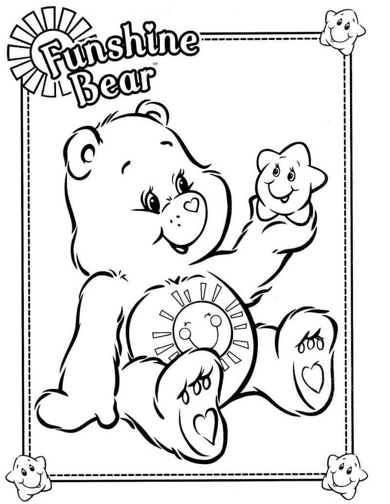 Oso Divertido para colorear, imprimir e dibujar –ColoringOnly.Com