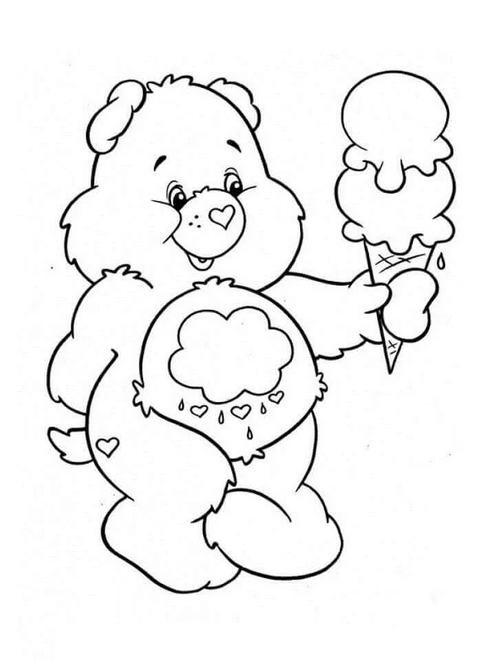 Oso Gruñón para colorear, imprimir e dibujar –ColoringOnly.Com