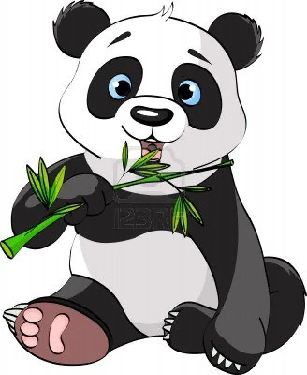 Oso panda de caricatura - Imagui