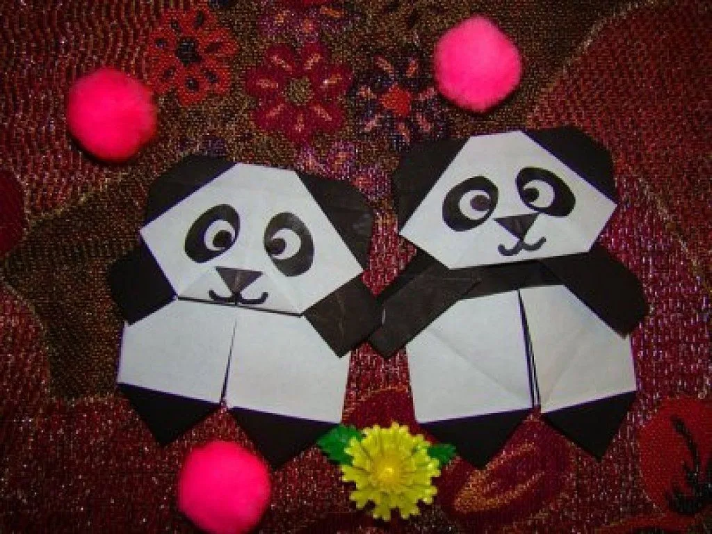 oso panda de papel | Aprender manualidades es facilisimo.