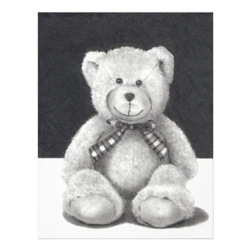 OSO DE PELUCHE: ARTE DEL LÁPIZ: REALISMO FOLLETO 21,6 X 28 CM | Zazzle