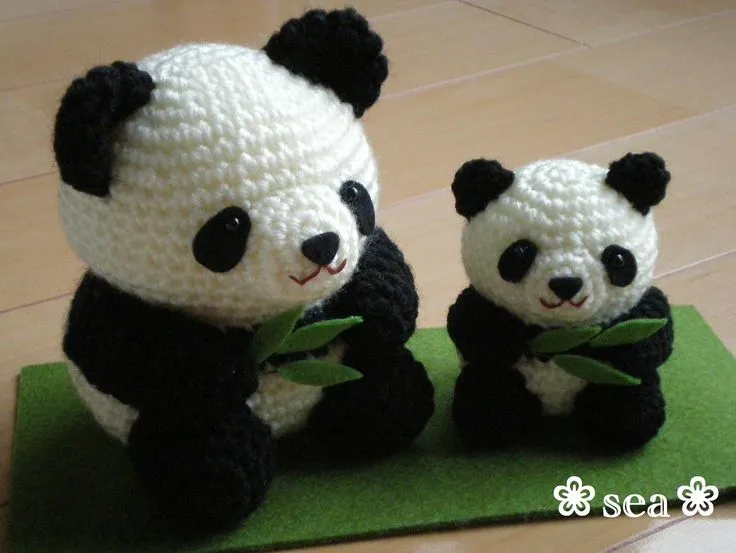 osos panda amigurumis pagina japonesa | ~ CROCHET amigurumi 1 ~ | Pin…