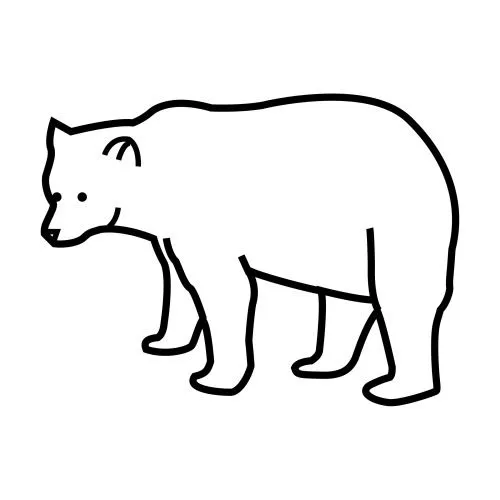 Oso polar para dibujar facil - Imagui