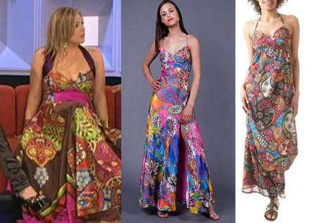 OT y los Vestidos largos multicolorMas de Moda | Mas de Moda