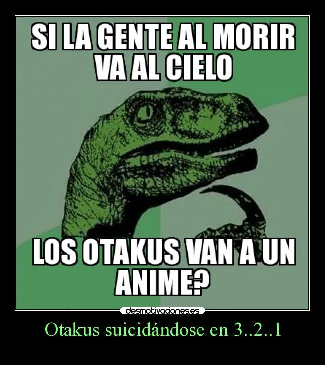 Otakus suicidándose en 3..2..1 | Desmotivaciones