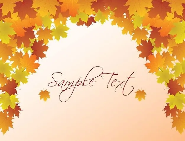 otoño de fondo vector | Descargar Vectores gratis