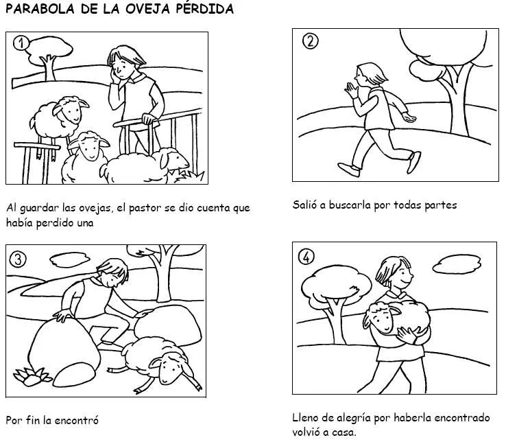 La oveja perdida para niños - Imagui