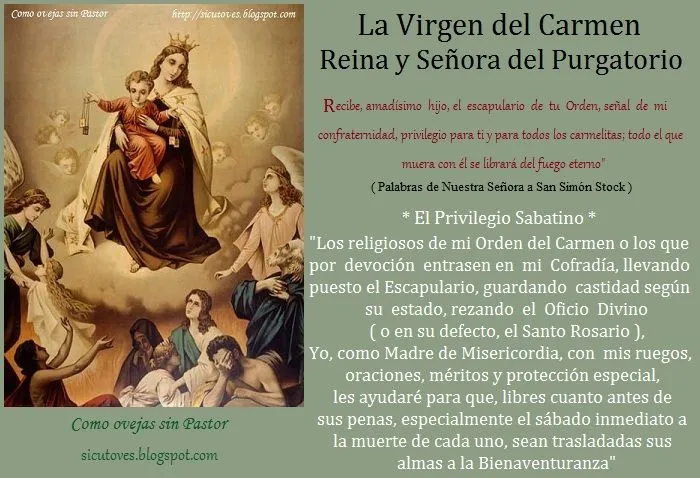 Como ovejas sin Pastor: NOVENA A LAS BENDITAS ÁNIMAS ( VI )