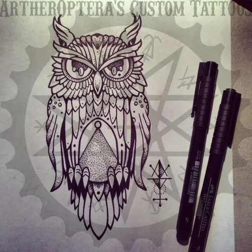 owl tattoo design | Tumblr | Dreams of Ink | Pinterest