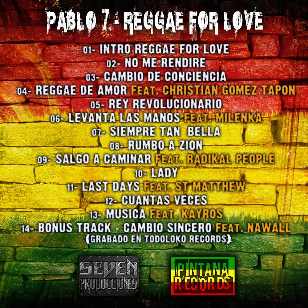 Pablo 7 - Reggae for love » Álbum Hip Hop Groups