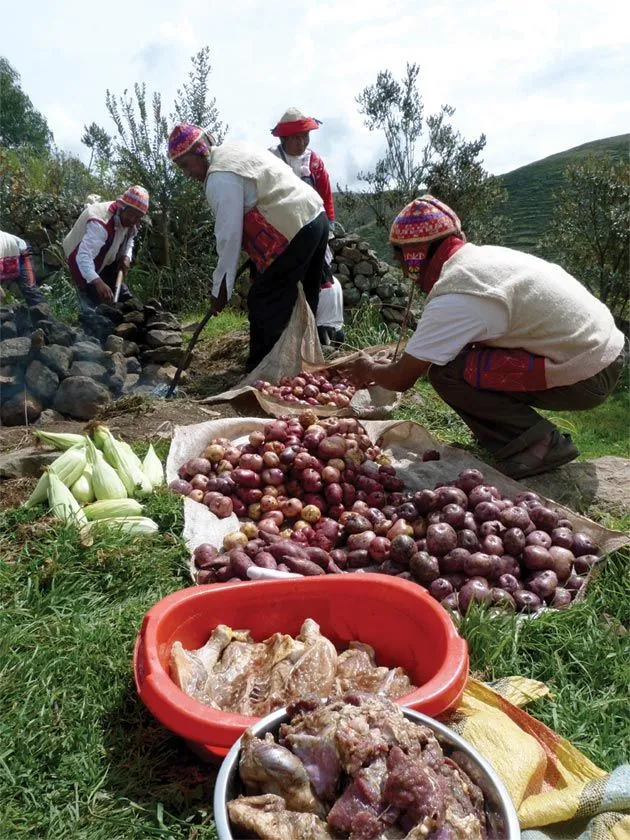 La pachamanca: un plato típico de los Andes peruanos