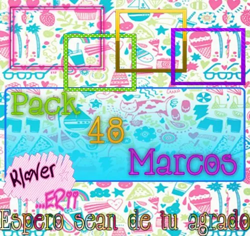 Pack de 48 marcos png by eriikpoper on DeviantArt