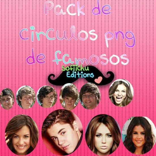 Pack de circulos png de famosos by ~SofiichuEditions on deviantART