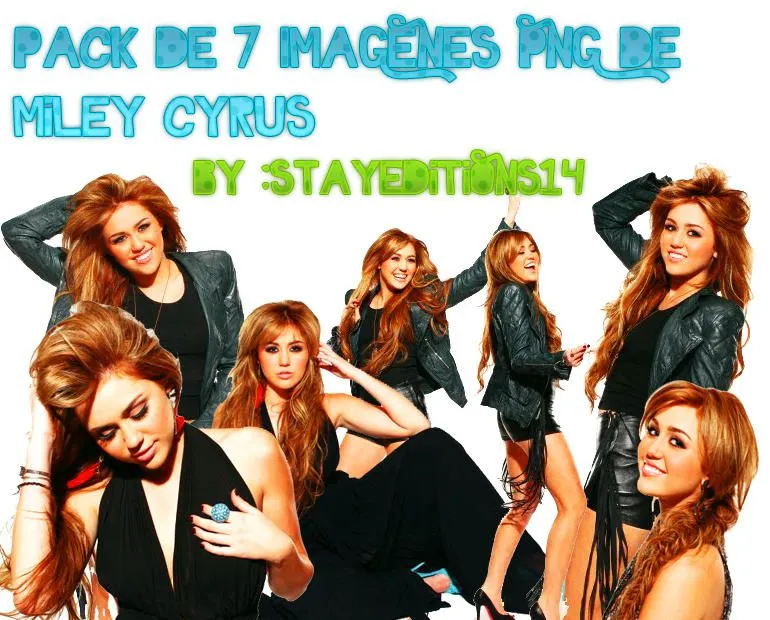 Pack De 7 Imagenes Png Miley Cyrus :3 by ~StayEditions14 on deviantART