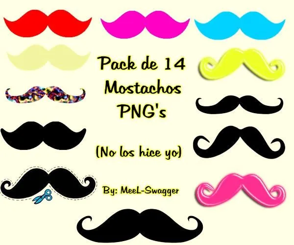 Pack de Mostachos PNG's by MeeL-Swagger on DeviantArt