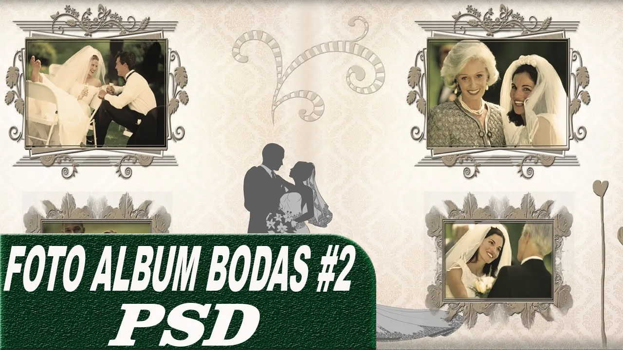 Pack plantillas PSD para crear FotoAlbum2 BODAS editables por capas -  YouTube