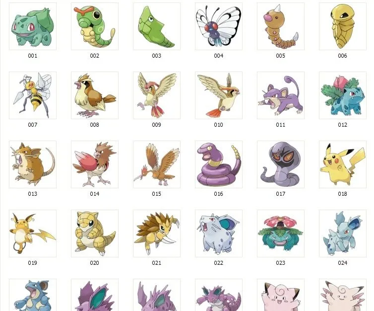 Pack de renders Pokemon