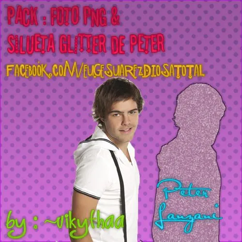 Pack : Silueta Glitter y Foto PNG de Peter Lanzani by ~Vikythaa on ...