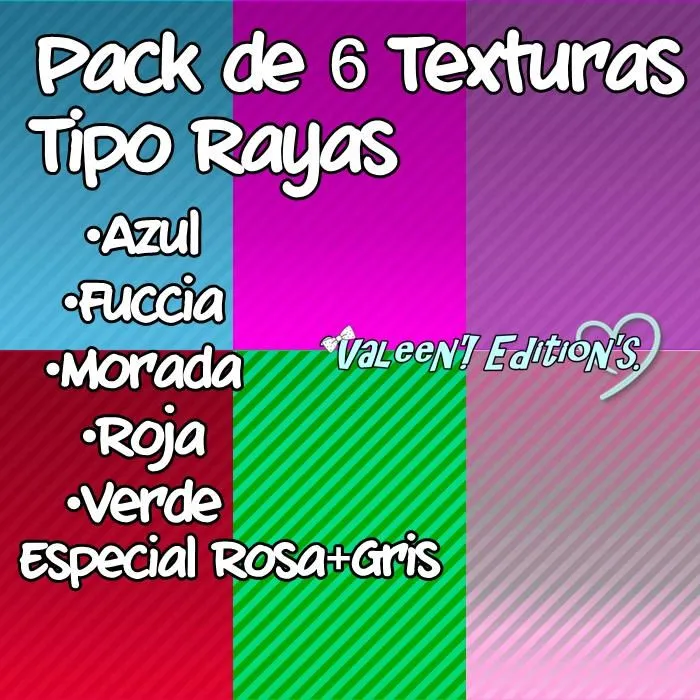 Pack 6 Texturas A Rayas by Vaaleeen on DeviantArt