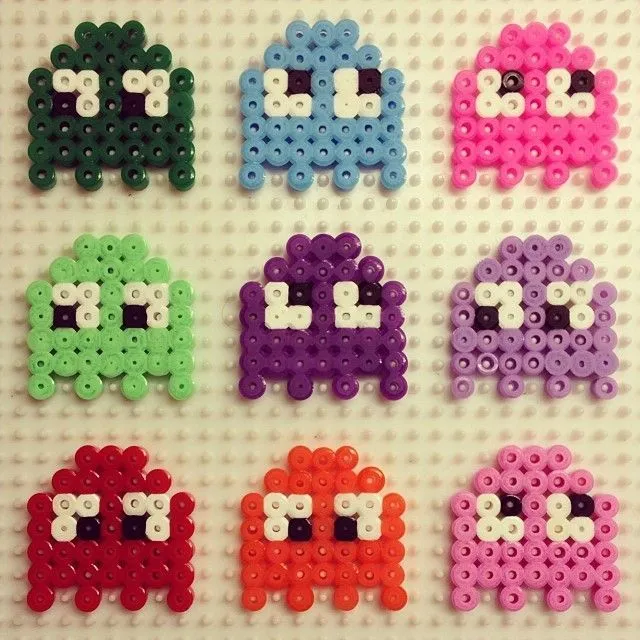 Pacman hama beads by paddywaxdesign | hama | Pinterest