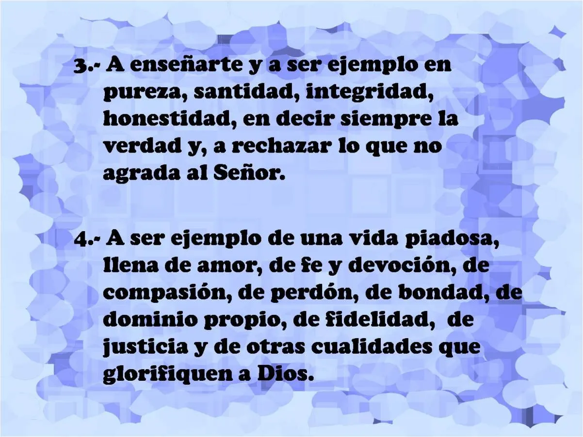 Pacto o compromiso de usted como padre o madre con su hijo o hijos ...