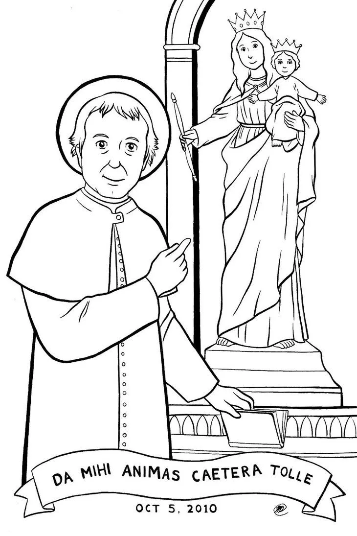 Padre Don Bosco Colouring Pages